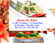 Quán Ra Khơi với những món ăn hải sản tươi sống tại Phú Quốc